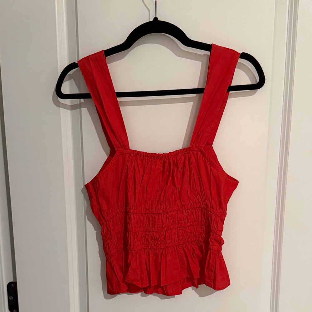 Faithfull the Brand Tamerici Top in Cherry - Picture 4 of 4
